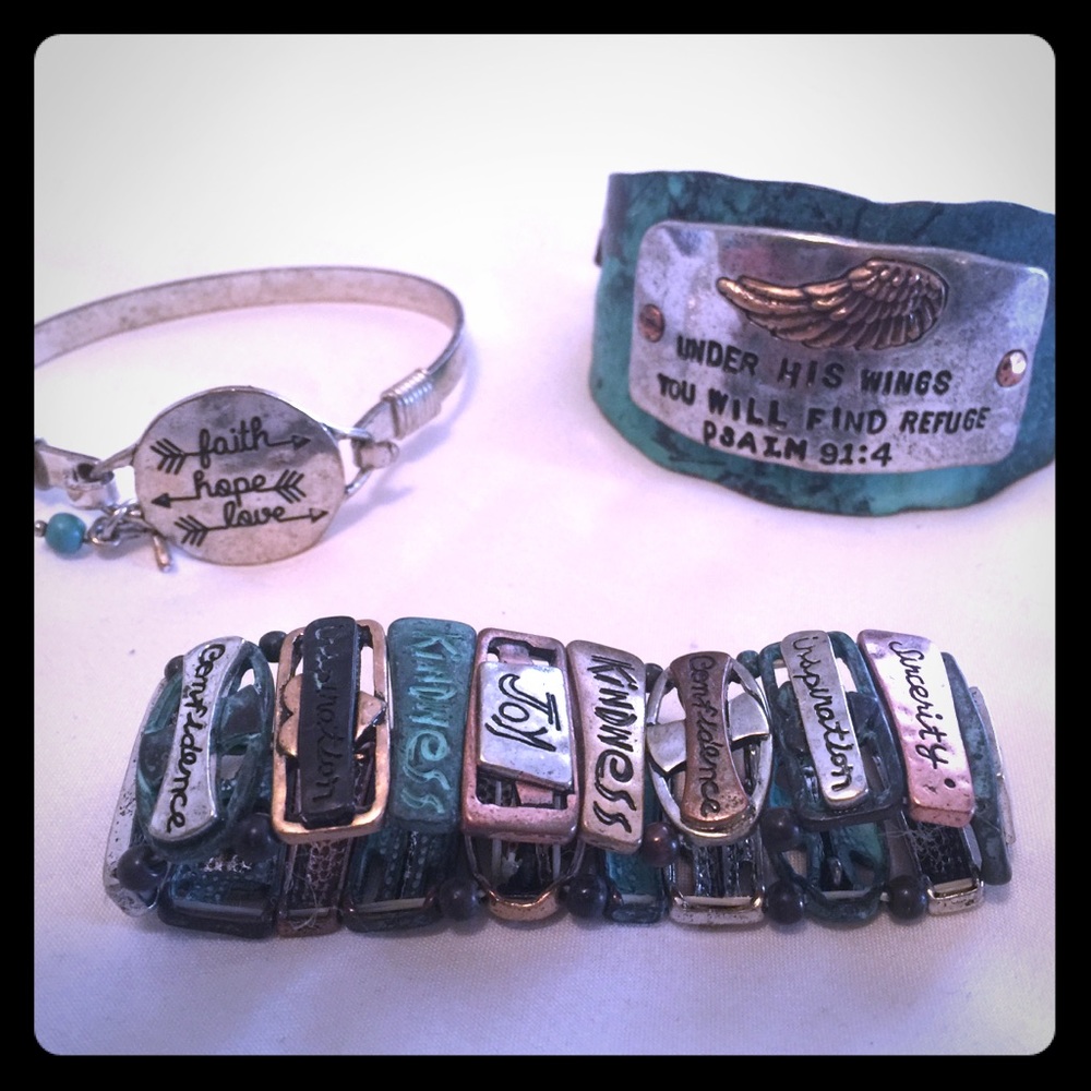 Rustic shabby chic bracelets